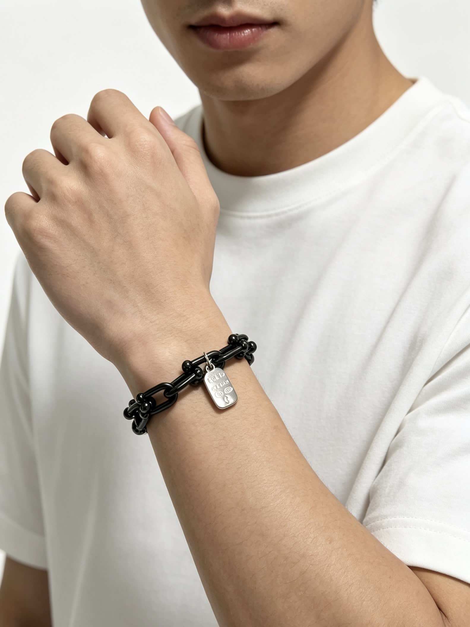 Tiffany & Co. Black Onyx Link Bracelet